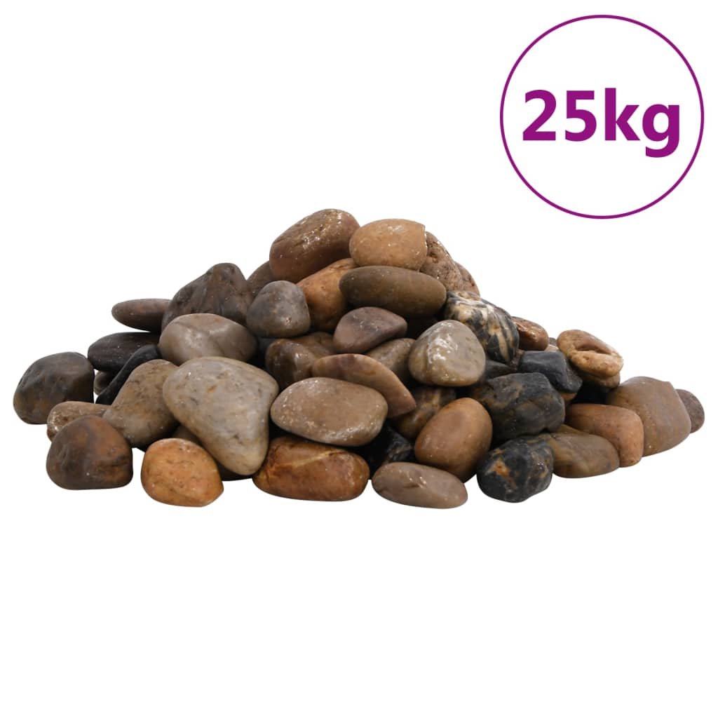 Kiezelstenen Gepolijst 2-5 Cm 25 Kg Meerkleurig